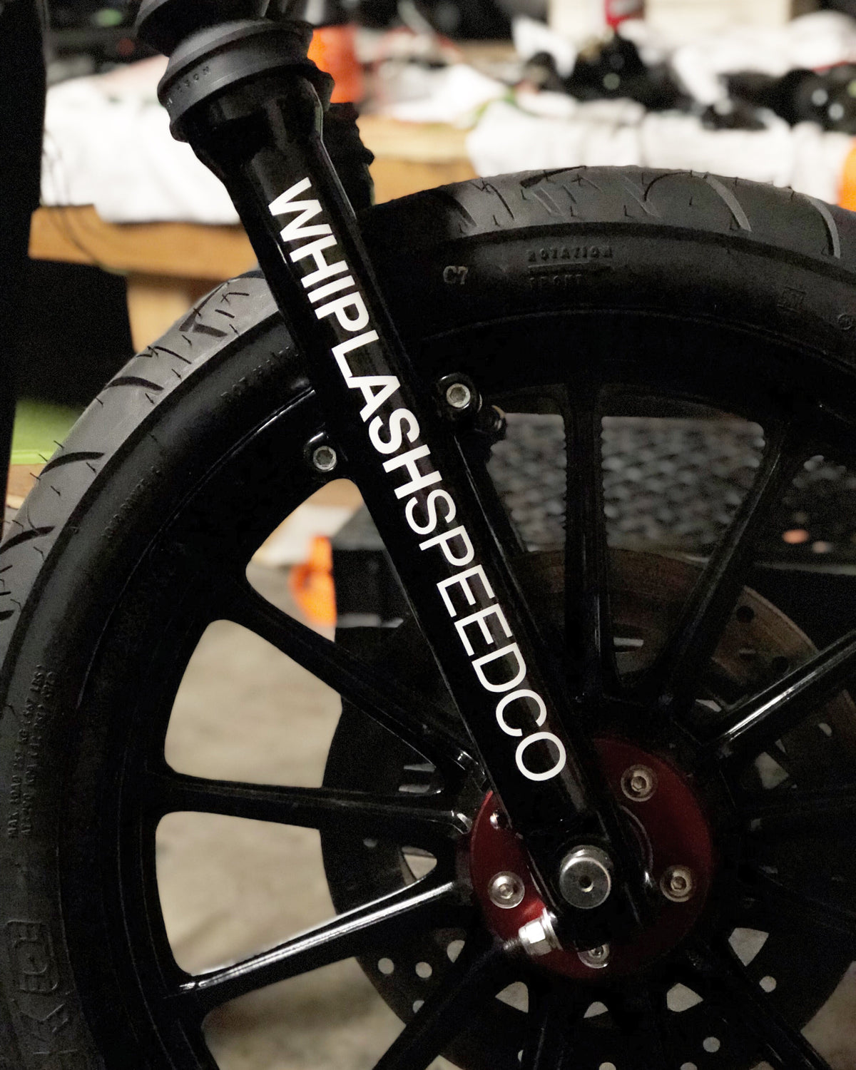 Helvetica Fork Decal